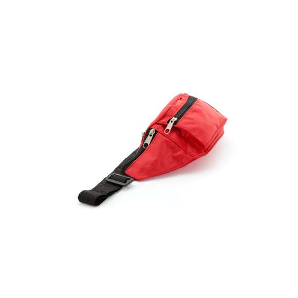 Riñonera en resistente poliéster 420D en variados colores. Con 4 bolsillos de cierre de cremallera y cintura con cierre de clic ajustable. Diseñada para actividades deportivas y de ocio.