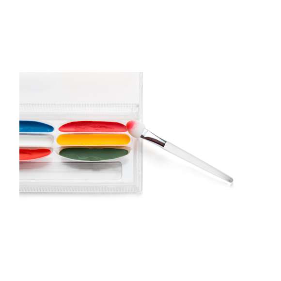 Set de pinturas con aplicador y en variados colores. Presentad en estuche individual transparente.