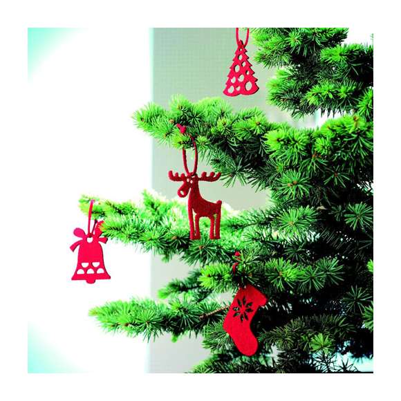 Set 6 adornos árbol en fieltro