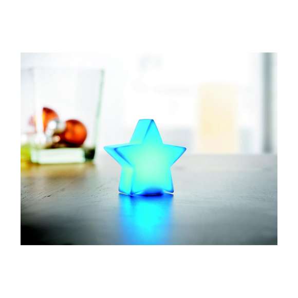 Estrella con luz cambiante