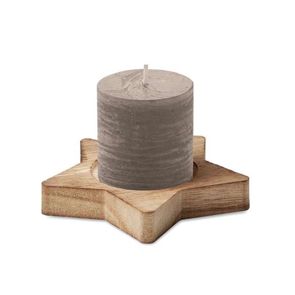 Porta velas madera