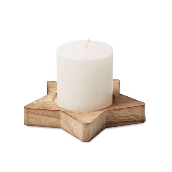 Porta velas madera