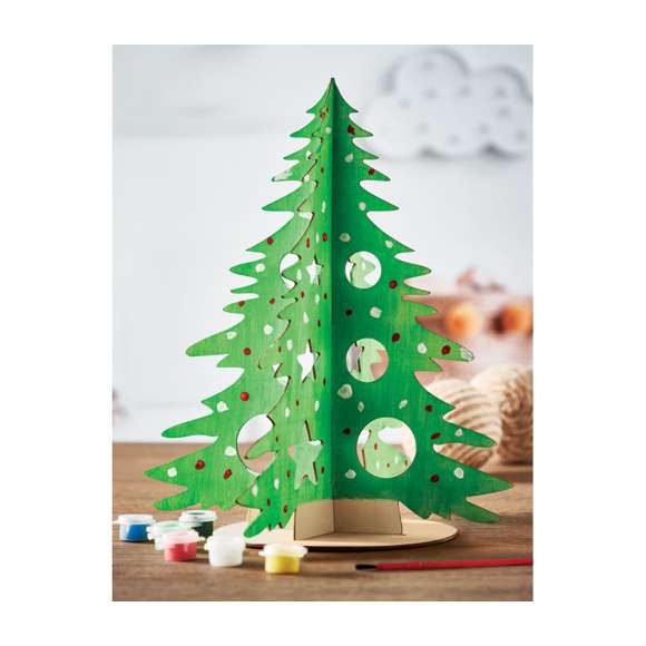 Árbol de Navidad de madera DIY