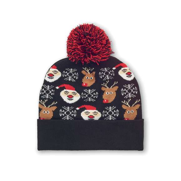 Gorro de punto navideño