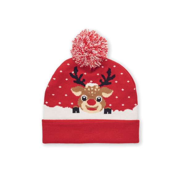 Gorro de punto navideño