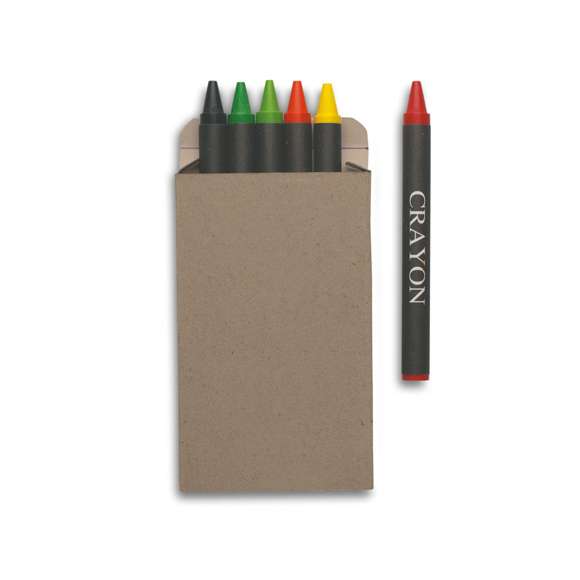 Estuche 6 lápices de cera