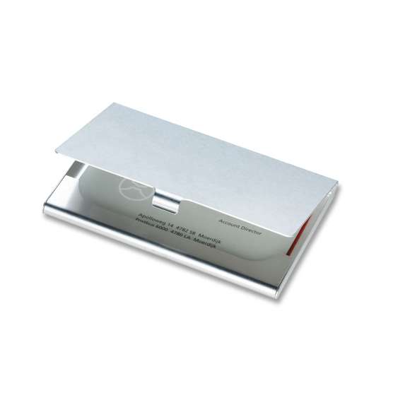 Tarjetero de aluminio