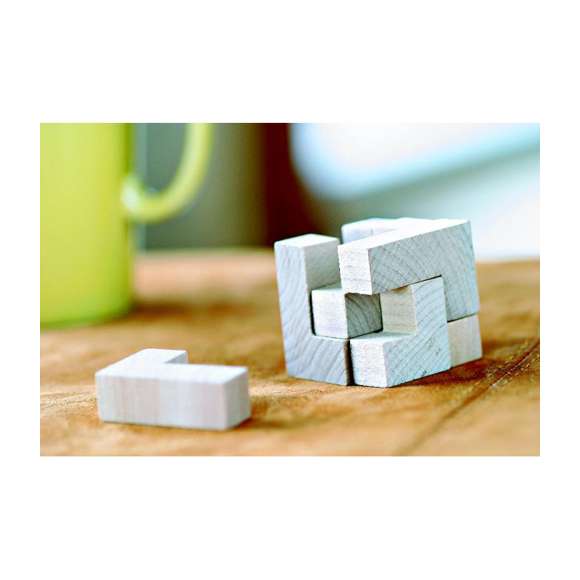 Puzzle de madera en bolsa