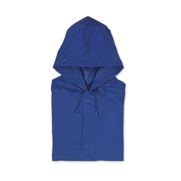<p><span style="color: rgb(65, 65, 65);">Impermeable de PVC con capucha y bolsillos.</span></p>