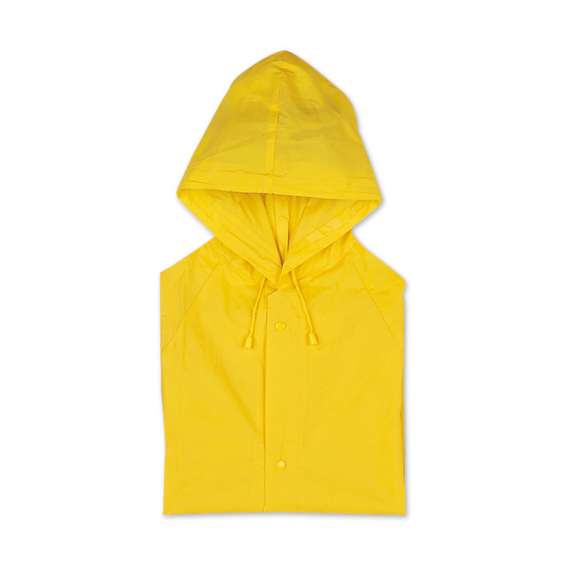<p><span style="color: rgb(65, 65, 65);">Impermeable de PVC con capucha y bolsillos.</span></p>