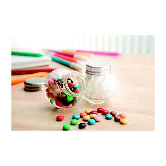 Chocolates en bote de cristal