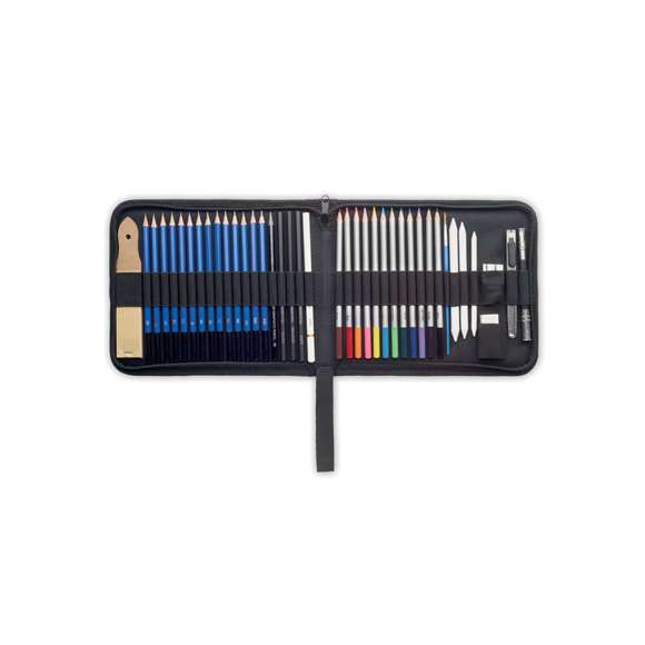 Set dibujo 40 piezas en estuche