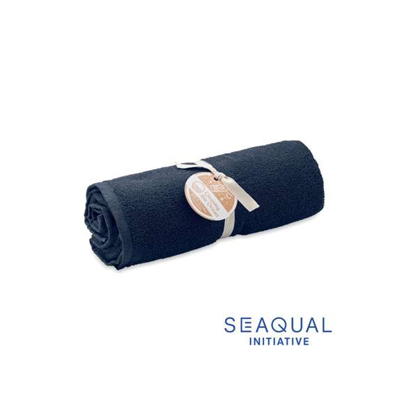 <p><span style="color: rgb(119,119,119);background-color: rgb(255,255,255);font-size: 13px;font-family: Open Sans", Arial, sans-serif;">Toalla de baño o playa de jacquard ecológico de tejidos reciclados. 70% algodón reciclado y 30% oliéster reciclado SEAQUAL®. 500 gr/m².</span>&nbsp;</p>