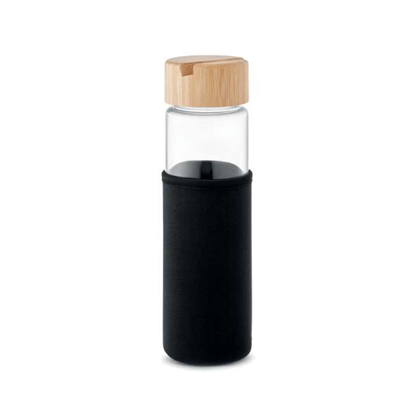 Botella con tapa bambú 600 ml