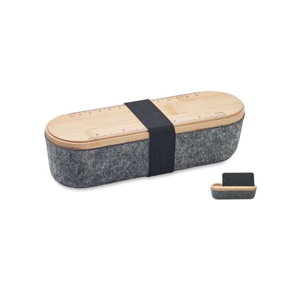 Estuche fieltro RPET con tapa