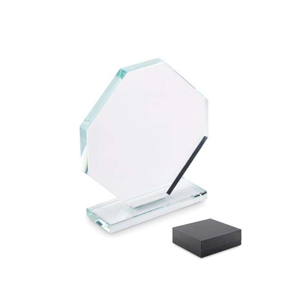 Trofeo de cristal con caja