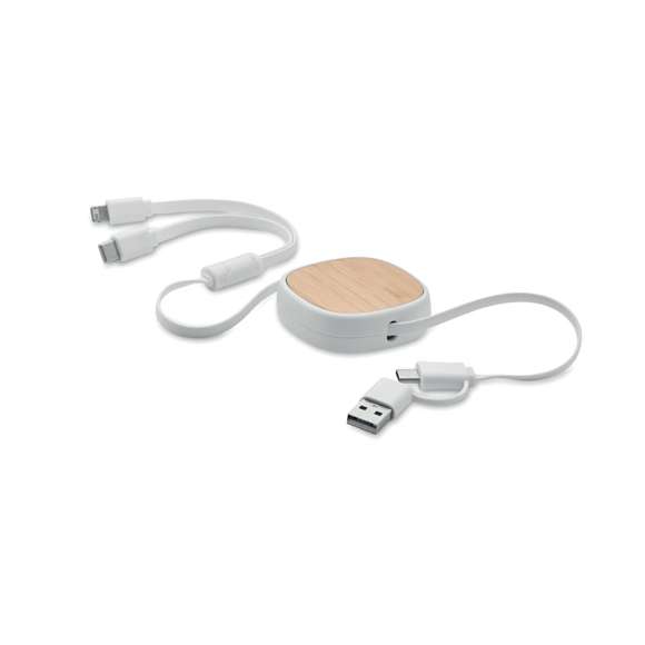Cable carga retráctil multiUSB