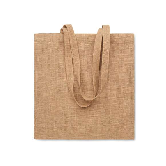 Bolsa de yute de asas largas