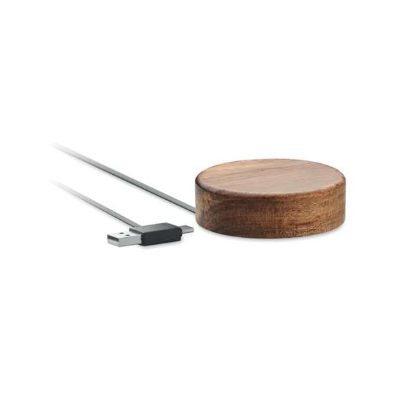 Cargador inalámbrico madera