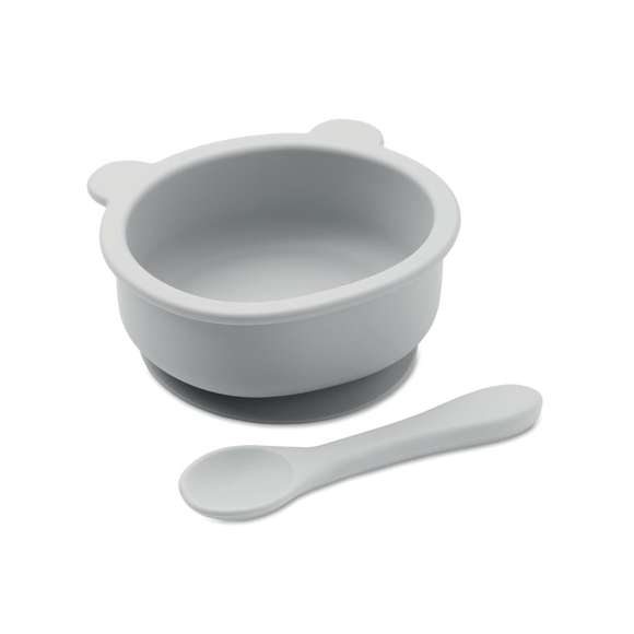 Bol silicona bebé con cuchara