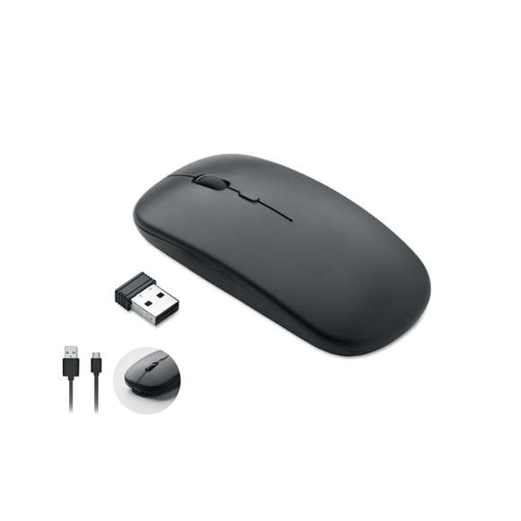 Ratón óptico recargable ABS