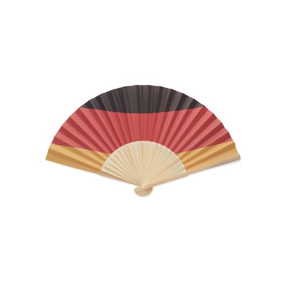 <p><span style="color: rgb(119,119,119);background-color: rgb(255,255,255);font-size: 13px;font-family: Open Sans", Arial, sans-serif;">Abanico de bambú con diseño de bandera en tela de papel.</span>&nbsp;</p>