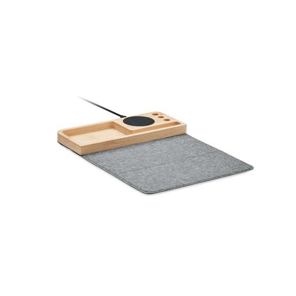 Cargador inalámbrico bambú 15W