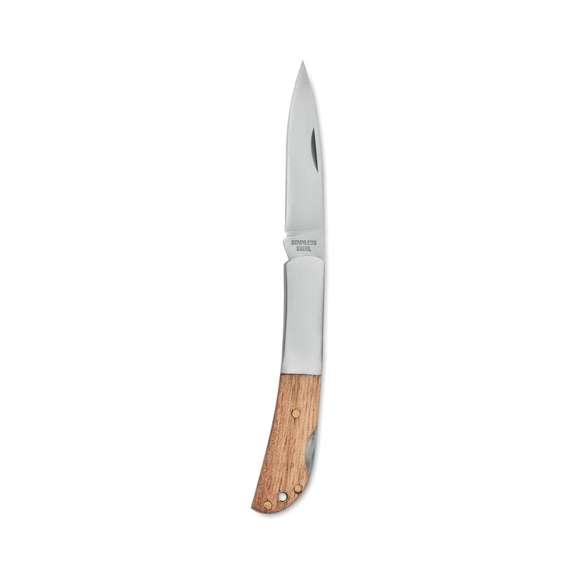 Cuchillo plegable de acacia