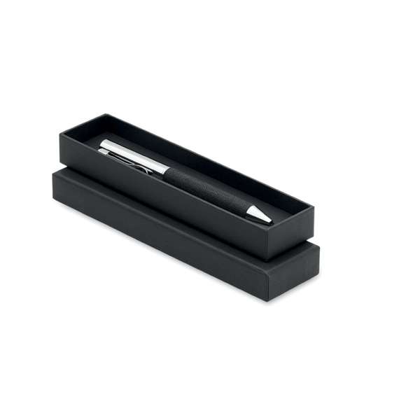 Bolígrafo de metal en caja