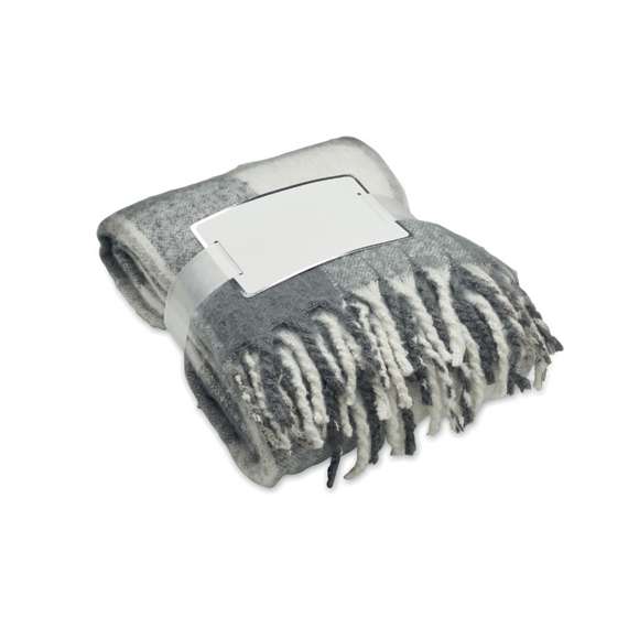 Manta de mohair a cuadros