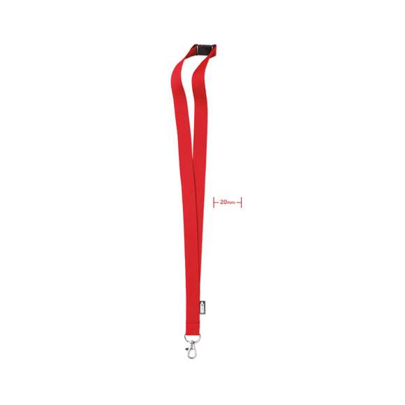 Lanyard de RPET  20 mm