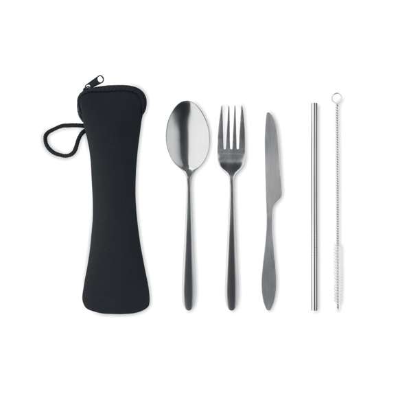 Set cubiertos acero inoxidable