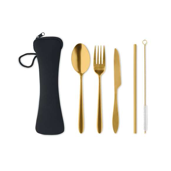 Set cubiertos acero inoxidable