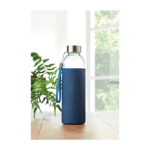 Botella cristal con funda 500ml
