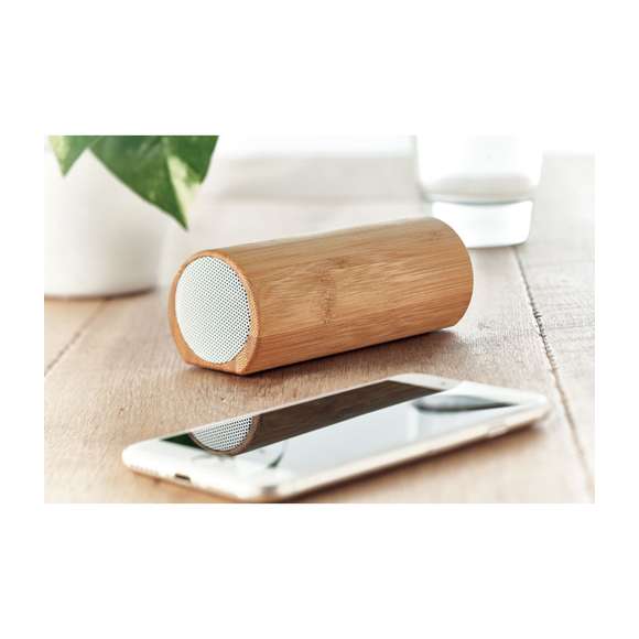 Altavoz bambú inalámbrico 2x5W