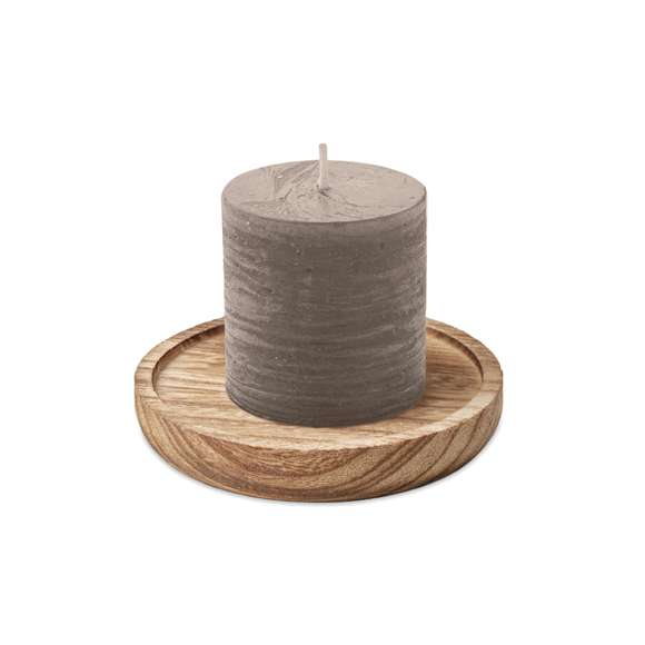 Porta velas madera