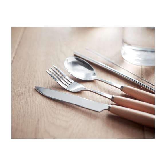 Set de cubiertos acero inox.