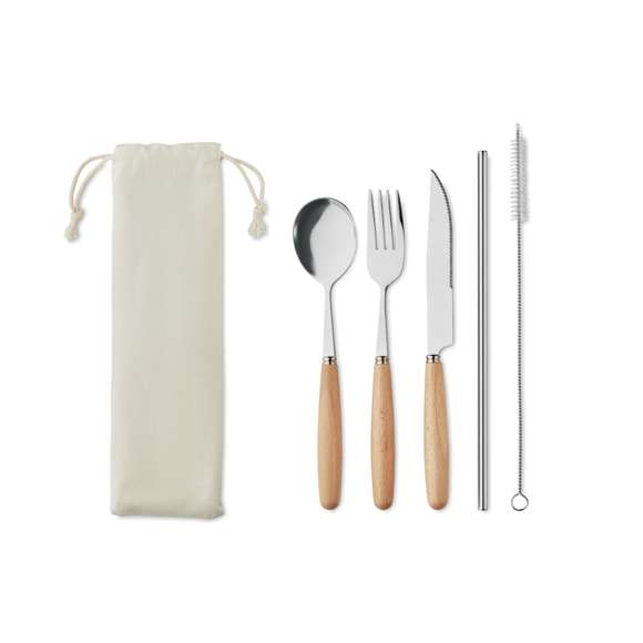 Set de cubiertos acero inox.
