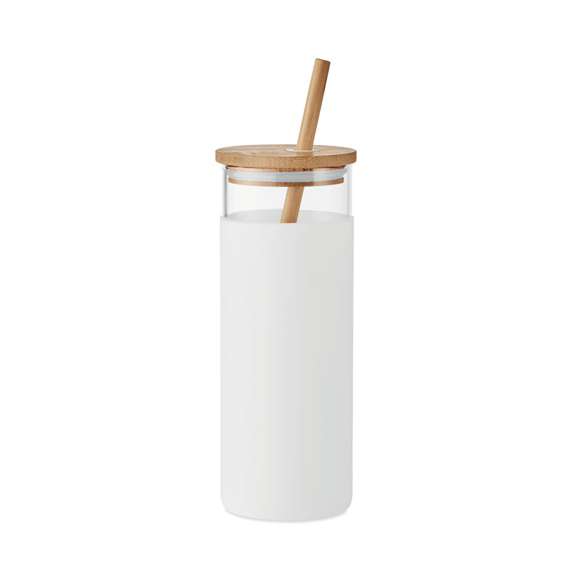 Vaso de 450 ml con tapa bambú