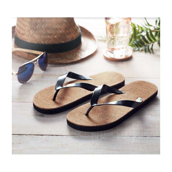 Chanclas de playa de corcho L