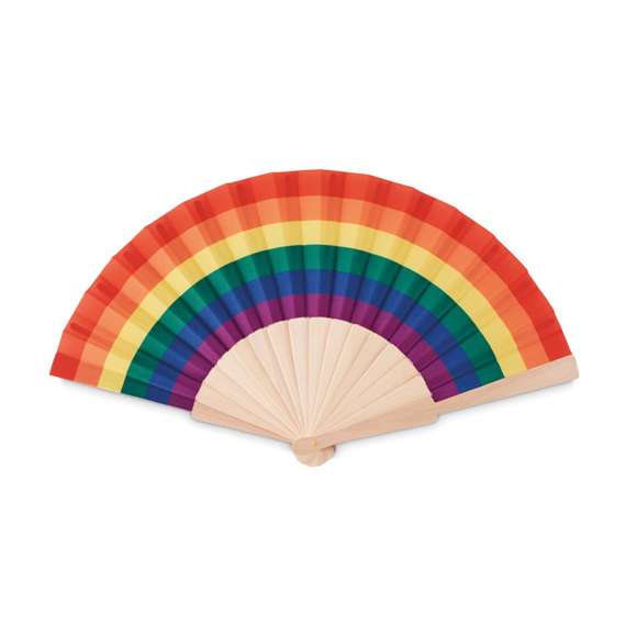 <p><span style="color: rgb(119,119,119);background-color: rgb(255,255,255);font-size: 13px;font-family: Open Sans", Arial, sans-serif;">AbanicAbanico Arcoíris BOWFANAbanico Arcoíris BOWFANo de madera y tejido de poliéster con estampado rainbow.</span>&nbsp;</p>