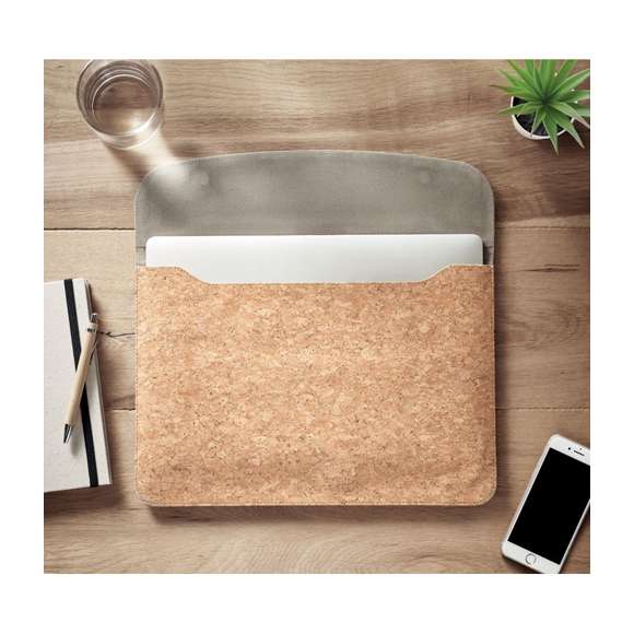 Bolsa de corcho para portátil