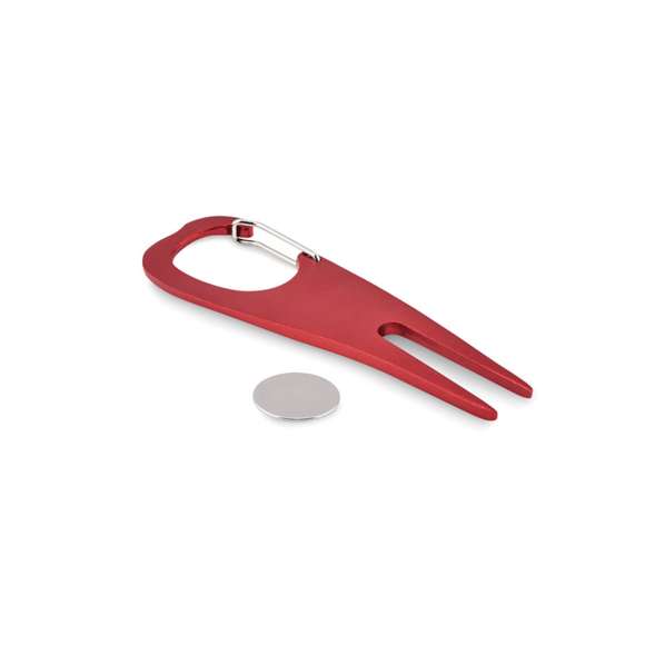 Herramienta aluminio divot golf