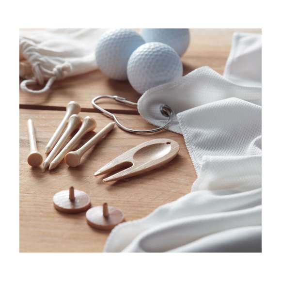 Juego accesorios golf en bolsa