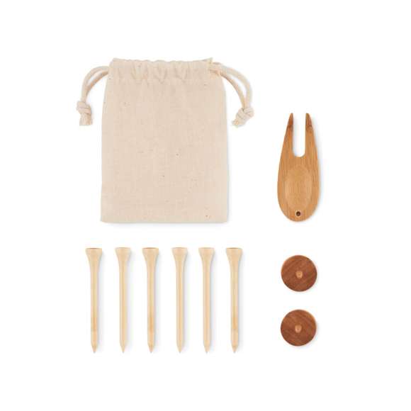 Juego accesorios golf en bolsa