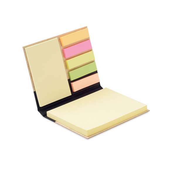Notas adhesivas en funda bambú