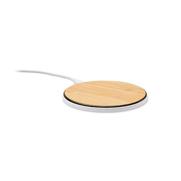 Cargador inalámbrico 10W bambú