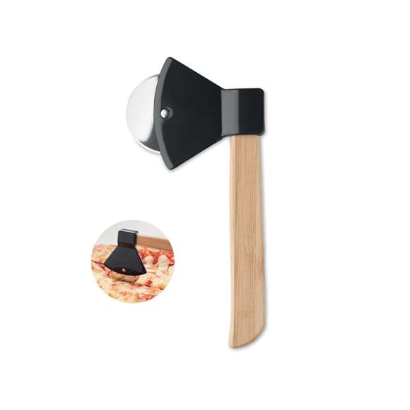 Cortador de pizza de bambú