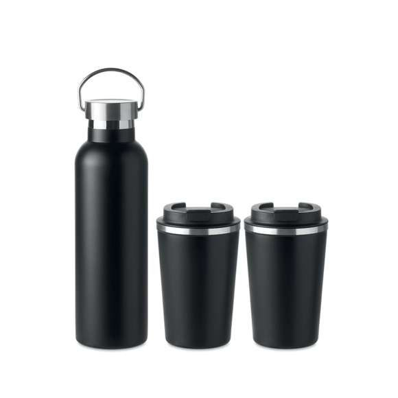 Set botella y vaso doble pared