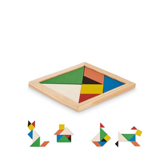 Rompecabezas Tangram de madera